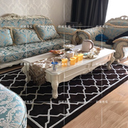欧式美式客厅茶几样板间地毯，卧室床尾满铺客厅，地毯手工腈纶地毯