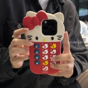 YOLO LAB可爱卡通ins创意红色电话机猫咪保护套11适用iphone14promax苹果13手机壳12全包防摔个性12p硅胶小众