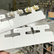 耳钉收纳卡片展示架耳环柜台陈列纸片硬纸板耳环拍摄道具白色排列