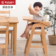 实木儿童餐椅宝宝餐桌椅家用多功能，婴儿吃饭座椅，可升降成长椅大童