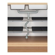 厨房下水槽置物架可伸缩橱柜多层调料架锅具收纳架橱柜厨具储物架