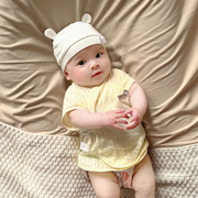 半背衣初生婴儿夏0-3月无骨纯棉a类，新生儿衣服薄款和尚服上衣宝宝