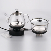 岩板茶桌隐藏式电热水壶，茶台隔空烧水自动上水三孔茶炉家用电磁炉