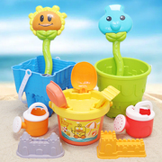儿童沙滩玩具套装大号铲子，和桶塑料沙漏，海边游乐场宝宝挖沙土工具