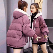 丝棉服女短款棉袄2023冬季韩版宽松学生面包服棉衣外套女款