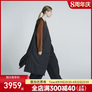 日本nanga日本产女款中长款两面穿羽绒马甲风衣，披肩超保暖