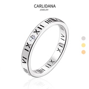 罗马字钛钢指环戒指女镶钻镂空镀18k玫瑰金ins流行女戒指情侣对戒