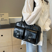 韩国小众设计单肩腋下包2024大容量潮托特包包女多口袋手提包