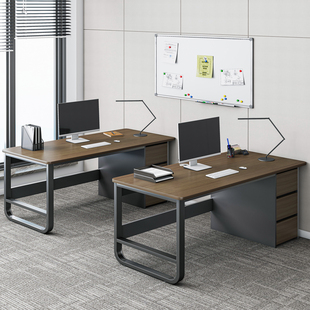 职员办公桌简约现代办公室，多人桌椅组合单人，工位简易卧室电脑桌子