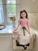 韩版儿童上衣夏季女童甜美可爱蕾丝花边短袖纯棉宝宝t恤