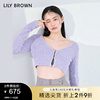 LILY BROWN春夏款 甜酷短款舒适毛绒针织开衫LWND231182