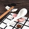 多功能筷架勺子架拖创意套装可爱筷子架筷子托日式筷托陶瓷小碟子