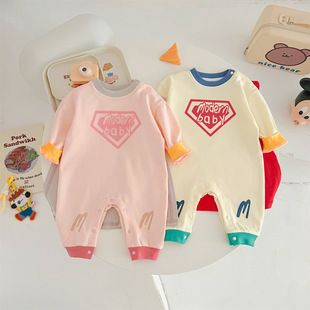 龙凤胎春婴儿衣服，modernbaby超人哈衣潮款造型，连身衣外出服披风