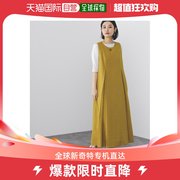 日本直邮BEAMS HEART 女士A字型无袖连衣裙 夏季轻透背部褶饰设计