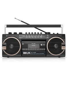 IMUK复古录音机老式怀旧磁带机u盘USB蓝牙收音机卡带教学收录机