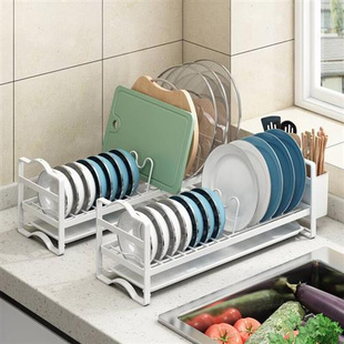 碗碟套装家用收纳厨房置物架控沥水碗架用具晾洗放碗窗台窄款小型