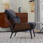 沙发椅单人轻奢意式简约设计师款阳台休闲椅客厅创意懒人沙发椅