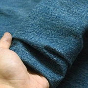 日本进口冈山丹宁水洗加厚牛仔布料裤子外套我设计师高端面料质感
