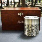 皇家雪兰莪锡器茶叶罐五行生生不息茶罐锡罐014458（木盒装）