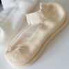 无骨精梳棉运动袜密实加厚毛巾底毛圈纯棉男女同款秋季短筒船袜子