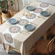桌布防水防油防烫免洗正长方形茶几台布PVC北欧中式cins家用餐桌y