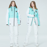 高档滑雪服女套装男款单板，双板滑雪衣裤，冬季户外防风防水保暖加厚