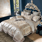 轻奢贡缎提花，欧式四件套纯棉全棉，奢华高档高端床上用品被套床品