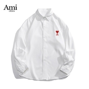 Amickles衬衫春夏爱心设计感外套宽松衬衣休闲长袖