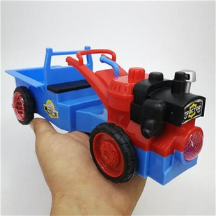 电动拖拉机玩具儿童n声光音乐农夫车农场运输车男孩V万向灯光农用