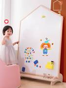 儿童画板磁性涂鸦小黑板白板双面幼儿宝宝绘画写字板支架式家