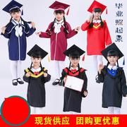 儿童小博士服帽幼儿园学士服毕业照演出服装初高中小学生毕业礼服