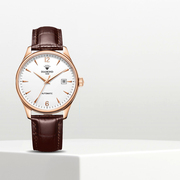 上海钻石手表男机械表自动时尚国表防水皮带3130腕表简约男士手表