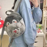 企鹅双肩背包女可爱卡通jk少女，玩偶包痛包公仔毛绒休闲迷你小书包