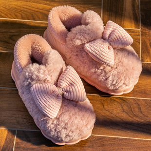 冬季办公室高帮棉鞋加绒加厚保暖窝窝鞋女冬外穿2023厚底防滑