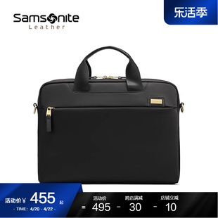 samsonite新秀丽(新秀丽)商务公文包，手拎包单肩包男女包大容量手拿电脑包