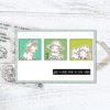 可爱小羊羔睡觉套装硅胶手工透明印章DIY相册日记手账装饰工具