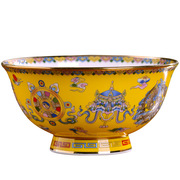 景德镇陶瓷器藏族八宝碗，中式家用骨瓷碗碟餐具，套装饭面碗菜盘碟子