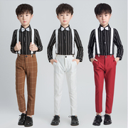 儿童西服套装男童小西装花童礼服韩版中大童男孩主持人钢琴演出服