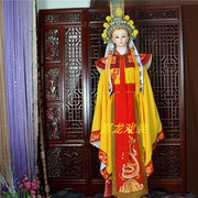 戏剧戏曲舞台表演越剧黄梅戏古装皇帝服装太子服黄色套装