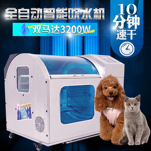 爱睿加全自动宠物烘干机双马达吹水机宠物店猫狗吹毛吹风机烘干箱