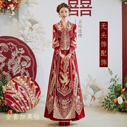 秀禾服2023年中式婚礼秀禾新娘服中国风新娘礼服婚服情侣套装