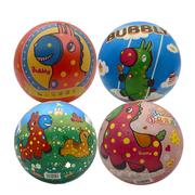 伊诺特8寸小马波波乐彩印图案充气皮球 儿童弹力拍拍球世界地图球