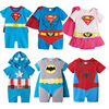 婴儿连体衣夏6个月男女宝宝，衣服美国队长超人，造型哈衣2岁儿童爬服
