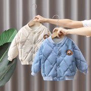 男童冬季棉服宝宝加厚棉衣服婴儿童装棉袄外套冬装韩版上衣潮