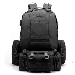 户外多功能战术背包双肩防水大容量骑行登山背包战术收纳包组合包