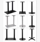 桌子腿桌腿支架金属，不锈钢铁艺桌脚吧台，脚支撑架茶几圆桌餐桌底座