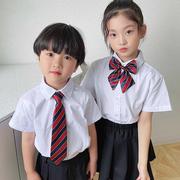 校服儿童领带男童领花女幼儿园中小学生小孩表演出蝴蝶结领结套装