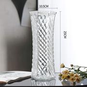 透明玻璃号水培摆件欧式花器富贵竹瓶加厚大百合花客厅花瓶插花