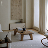 叕木老木孤品侘寂风茶几实木长方形民宿客厅，复古设计师创意家具