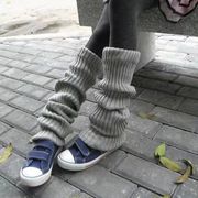 秋冬袜套袜袜套保暖日系竖条小腿女腿&针织长筒百搭原宿风堆堆套
